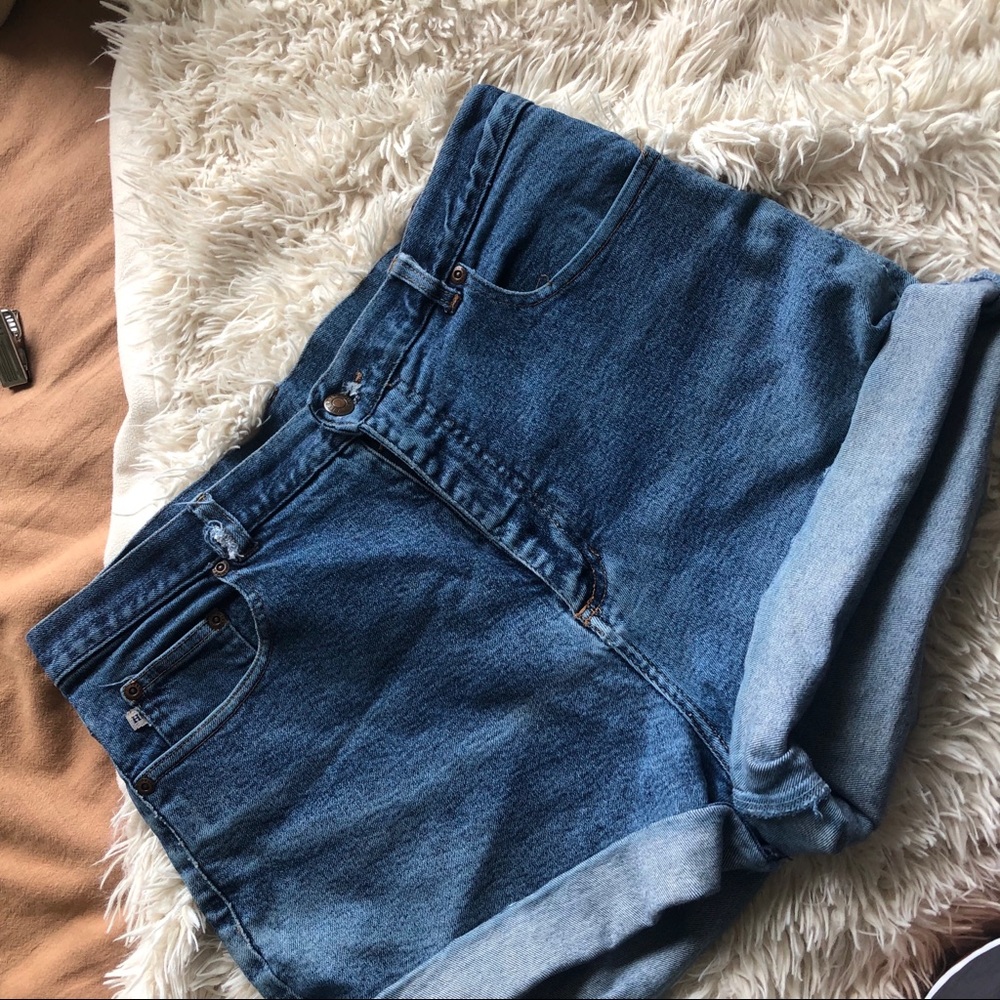 High-Waisted Mom Shorts